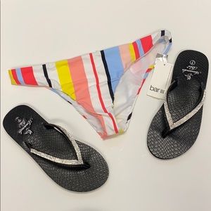 Bar III Swimsuit Bikini Bottoms Separates 4/25